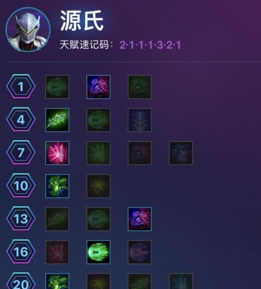 单挑流源氏天赋点法｜万国觉醒攻略分享