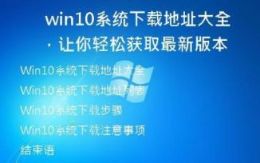  Win10系统下载地址大全，让你轻松获取最新版本