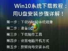 Win10系统下载教程：使用U盘安装步骤详解！