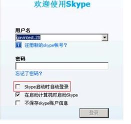 开机自动登录skype,畅享Skype全